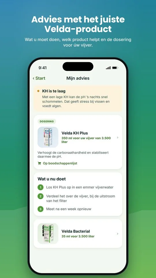 Advies met het juiste Velda-product